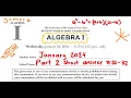 January 2024 Algebra 1 Regents Exam Review Part 2 32