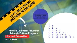 How To Create Pascal s Number Triangle Pattern Program Python Program