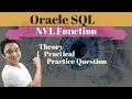 Tutorial NVL Function in oracle SQL with example