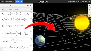 Simulating Gravity in Desmos