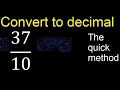 Convert to decimal How To Convert Decimals to Fractions