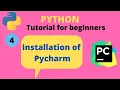 Installation of Pycharm IDE Python tutorial for beginners in hindi Class