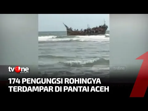 Sempat Terombang-ambing di Laut, Ratusan Pengungsi Rohingya Terdampar