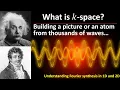 Visualising 2D k-space and Fourier synthesis 1D 2D helps for image reconstruction and analysis