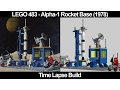 LEGO 483 - Alpha-1 Rocket Base (1978) - Time Lapse Build