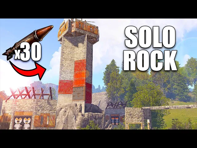 Download MP3 I Built This High IQ SOLO Rokc Base in Rust (Broken 1x1 Design)
