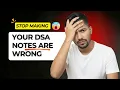 Why Your DSA Notes Fail How to Fix Them Coding Notes for Placement