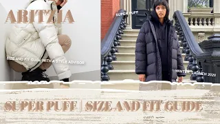 ARITZIA SUPER PUFF SIZE FIT GUIDE