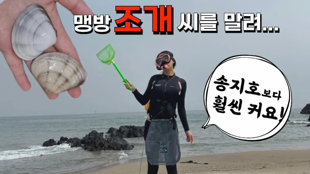 맹방해수욕장 장마철 조개잡이ㅣ당일치기 여행 (송지호해수욕장보다 커요! 오자크트레일 미니 캐노피) サムネイル