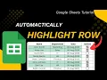 How to Auto Highlight Rows with a Checkbox in Google Sheets 2025 EASY Guide