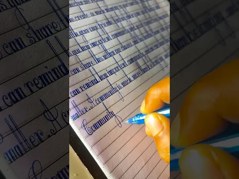 Beautiful handwriting practice in english || #handwriting #youtubeshorts