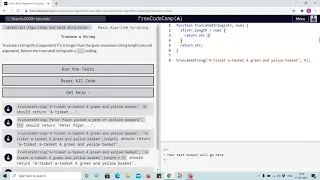 Exercise 8 - truncate a string