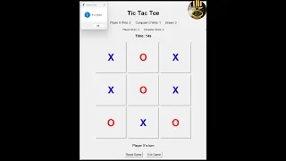 How to create a Tic Tac Toe Game with AI Computer Opponent using Tkinter GUI in Python