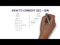 How to convert Dec to Bin and Bin to Dec