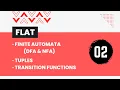 FLAT 02 Finite Automata DFA NFA Tuples Transitions