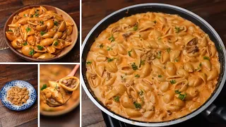 مكرونتي المفضله ماكلتش مكرونه كريميه ولذيذه بالشكل دة سهله وسريعه جدا في دقايق وجبه غدا متكامله 