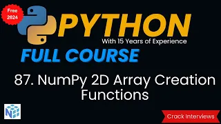NumPy 2D Array Creation Functions in Python