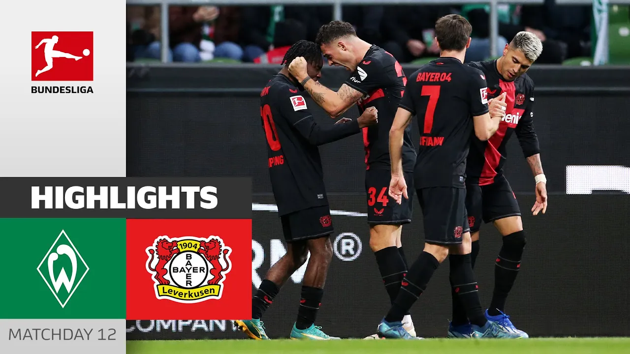 B04 Remains Top Of The Table | SV Werder Bremen - Bayer ...