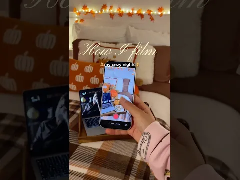 How I film my cozy nights🧸✨ #contentcreator #contenttips #contentcreation #filmingtips #tripod
