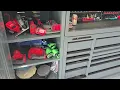 New tool box tour garage setup US General Series 3 72 inch slate gray