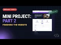 Bootstrap Mini Project Part 2 Finishing the Responsive Website Module 6 2026