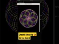 Love coding Print Amazing Circle Spiral using python