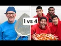 Download Lagu 1 Pizzabakker vs 4 Youtubers, Wie Bakt de Beste Pizza's?!