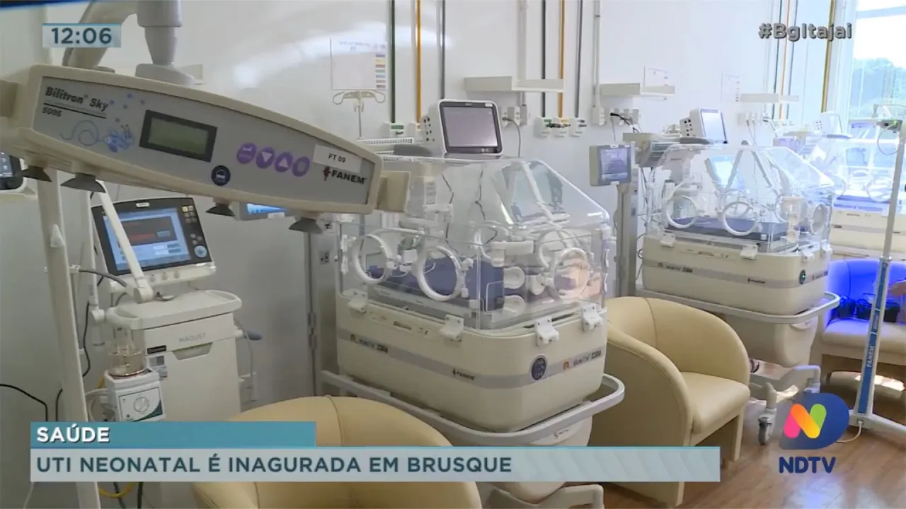 UTI neonatal é inaugurada em Brusque