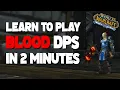 Death knight tips Blood dk DPS guide Quick tutorial The best DPS ToC and ICC Wotlk Classic
