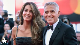 Amal Clooney BEAMS w/ George Clooney For Glam Venice Film Festival Honor