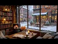 Lagu Sfeervol café in een besneeuwde winteromgeving ☕ Zachte jazzpiano en perfecte achtergrondmuziek