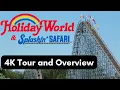 Holiday World Splashin Safari 4K Tour and Overview Santa Claus Indiana Theme Park