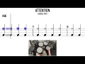 Attention  Charlie Puth🥁 Medium Beginner Version