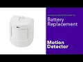 How to Replace the Battery for a Home Security Motion Detector