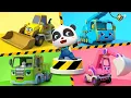 Construction Trucks, Where Are You? | Excavator, Crane Truck | Nursery Rhyme \u0026 Kids Songs | BabyBus