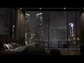 Download Lagu Rainy Night in a Luxury City Apartment | Urban Sleep Ambience With Jazz 🌃🌧️