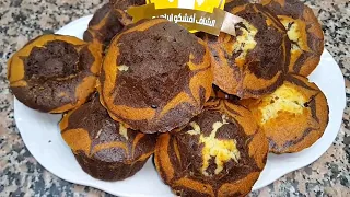 كاب كيك رخامي هش وخفيف بحال القطن! طالع ومنتفخ بمكونات اقتصادية متوفرة ف كل بيت 🧁✨