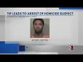 Tips lead to arrest of Kentucky homicide suspect