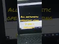 All arithmetic operators using in one c program