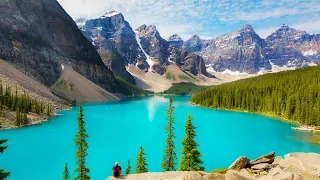 Canadian Rockies 4K HDR - Moraine Lake, Lake Louise & Real Nature Sounds | Ep. 17/3