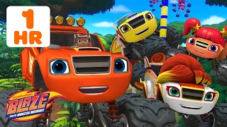 1 HOUR of Blaze's Best FAMILY Races & Adventures! ❤️ | Blaze and the Monster Machines