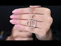 Scorpio Zodiac Sign Moissanite Pendant Necklace Astrology Horoscope Jewelry for Her