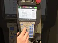 Selecting the Start Program on Fanuc Robot