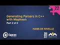 Generating Parsers in C with Maphoon Tokenizers - Part 2 of 2