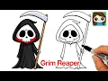 How to Draw the Grim Reaper Easy Halloween Art