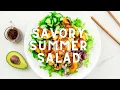 Savory Summer Salad with Grilled Peaches