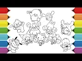 Sanrio Characters Cheerleading Coloring Pages Hello Kitty Kuromi My Melody Cinnamoroll