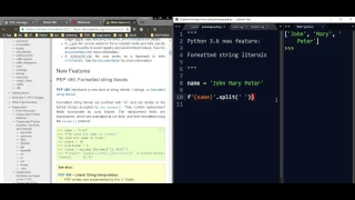 Python 3 6 - Formatted String literals