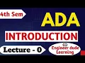 ADA Full Course Start Analysis and Design of Algorithms Introduction Engineerdude-g6m