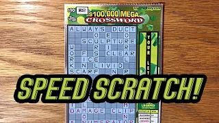 10 100 000 Mega Crossword Iowa Lottery Scratch Off
